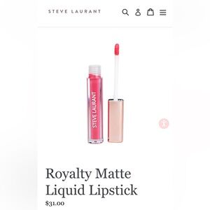 NWT Steve Laurant Velvet Matte Lipstick. Color “ royalty” Retails $31 + tax